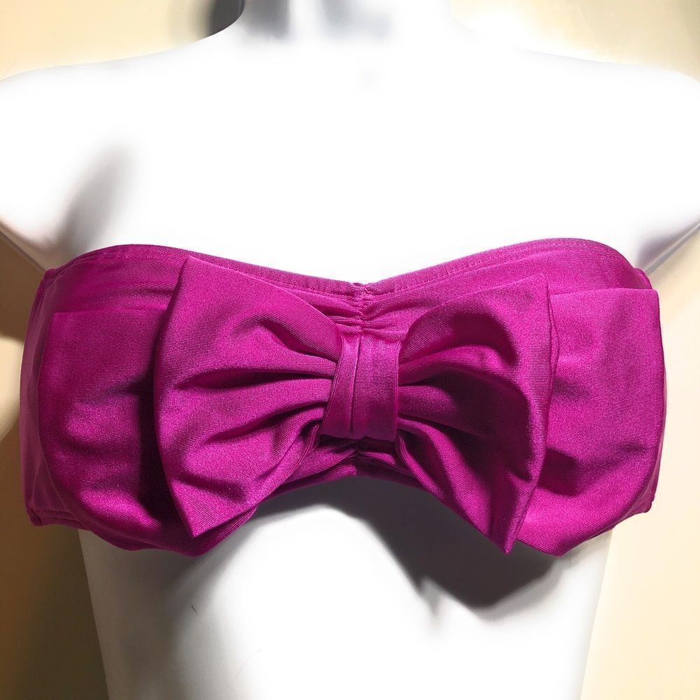 Luli Fama Bow Bandeau Bikini Top